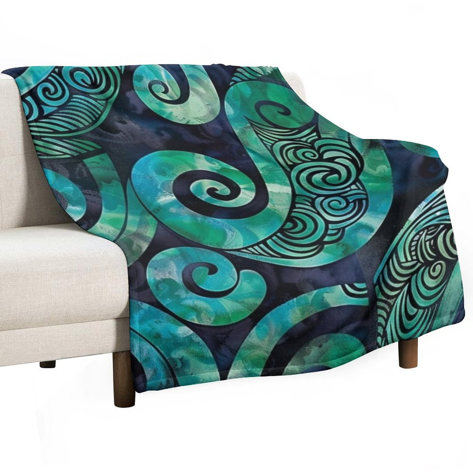 Anime Cosplay New Zealand - New Zealand M??ori Paua Pattern Koru