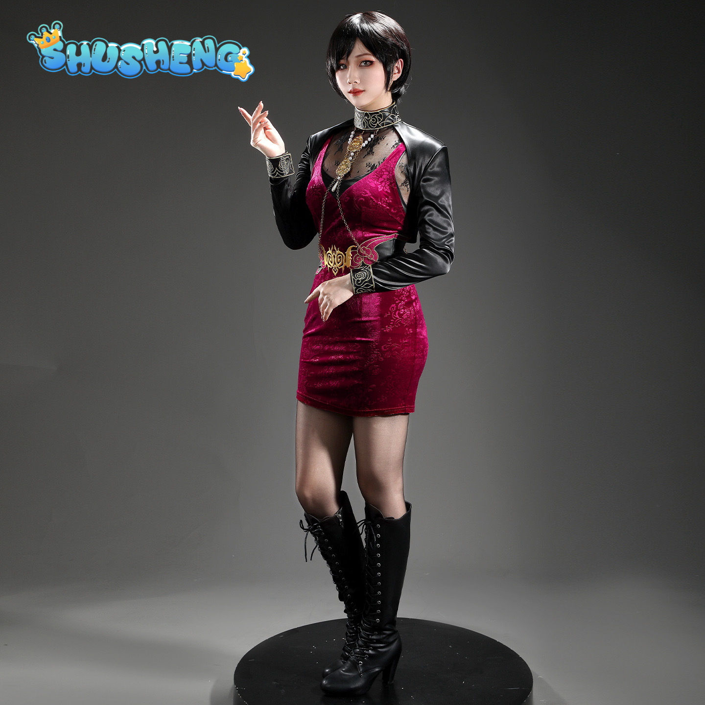 Anime Cosplay Dress For Men - Ada Wong 30th anniversary Resident Evil