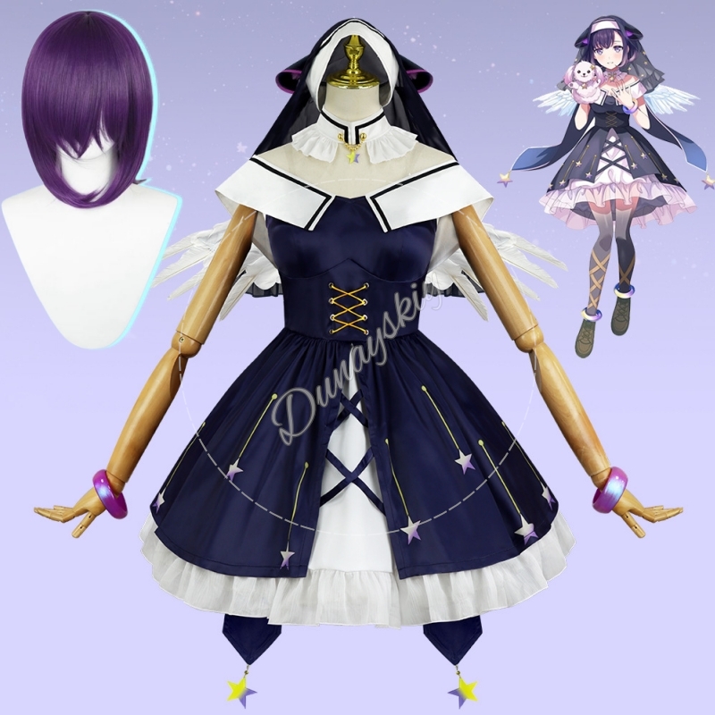 Anime Cosplay Nun - BanG Dream! Todorouko Nun Priestess Cosplay