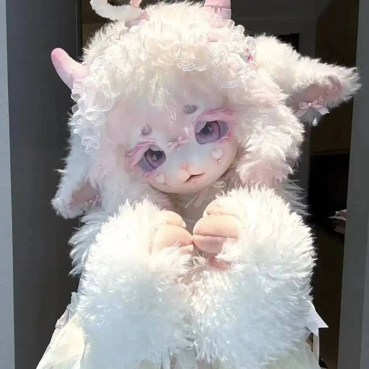 Handmade Kig Fursuit Head Cute - Anime Cosplay Mask recension och pris
