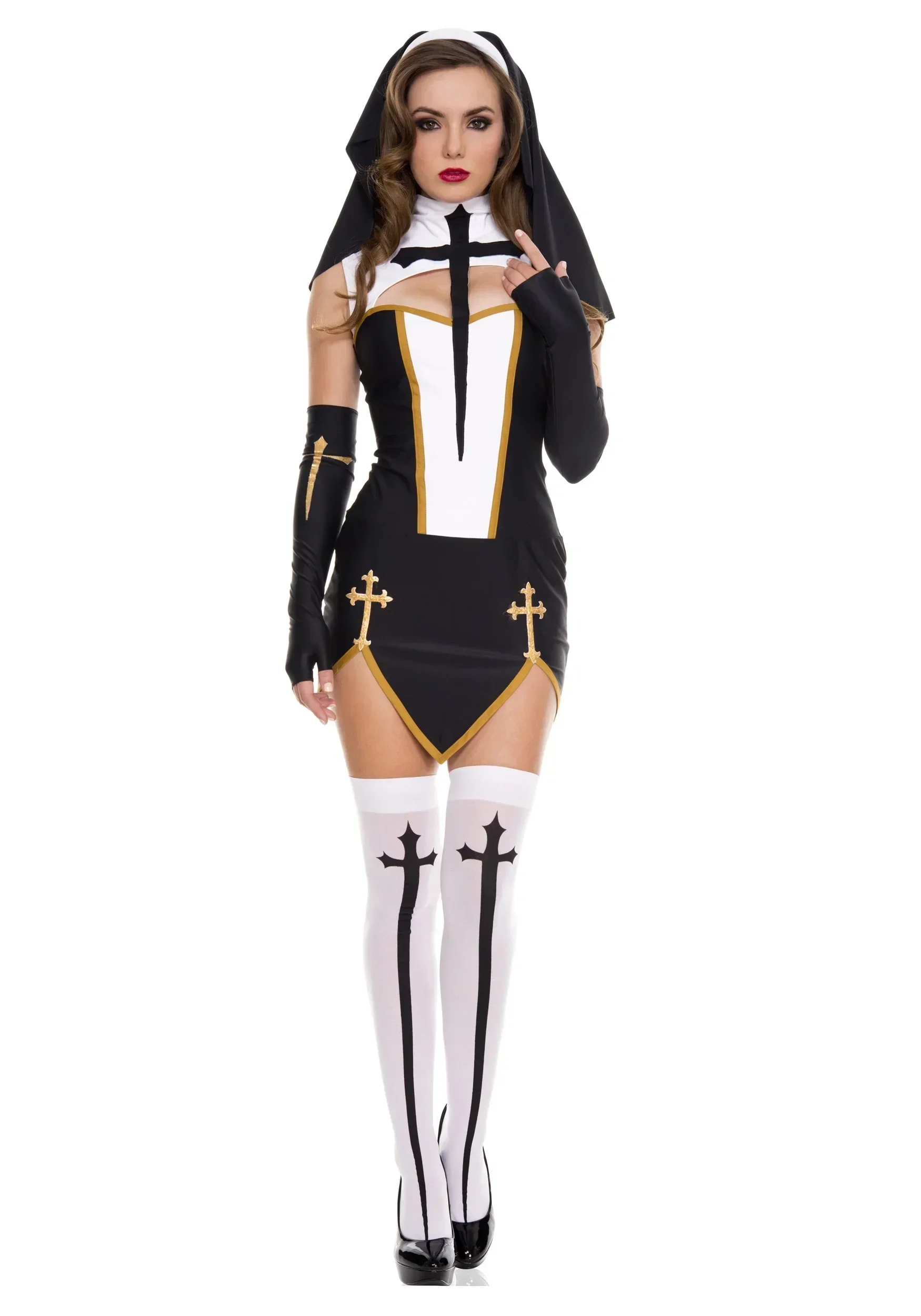 Sexy Lady Nun Superior Costume - Anime Cosplay Nun recension och pris