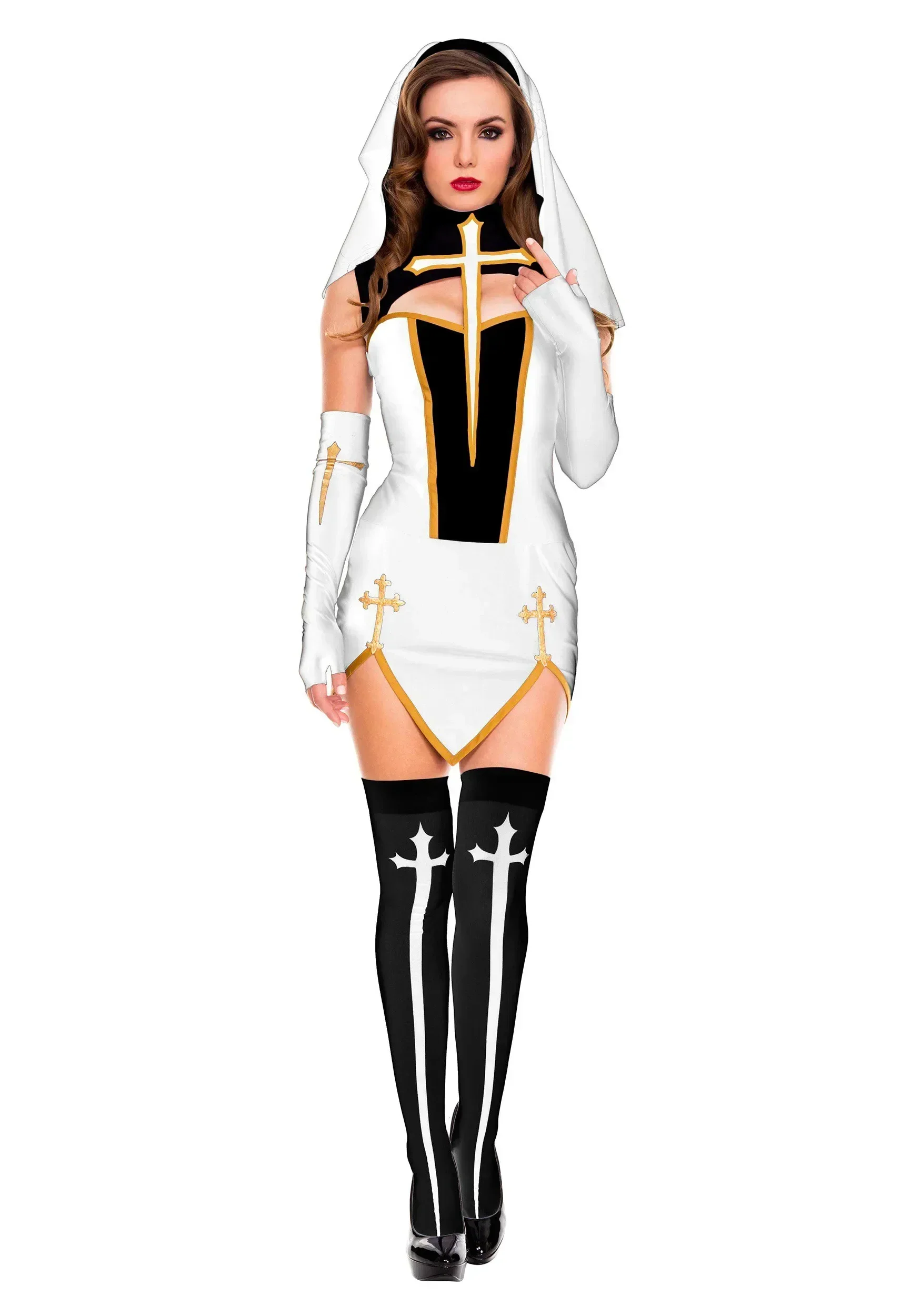 Sexy Lady Nun Superior Costume - Anime Cosplay Nun recension och pris