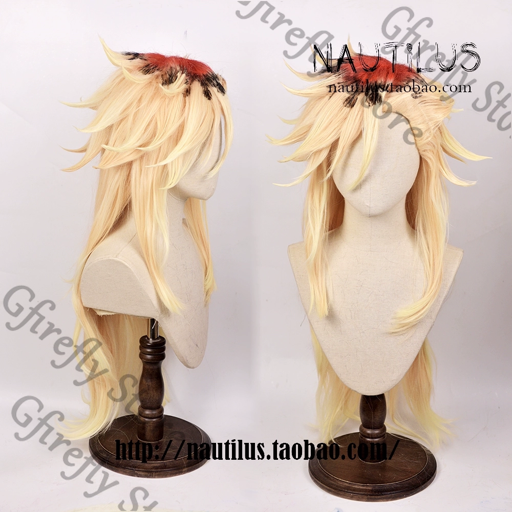 Douma Long Golden Hair Wig Cos - Anime Cosplay Shop recension och pris
