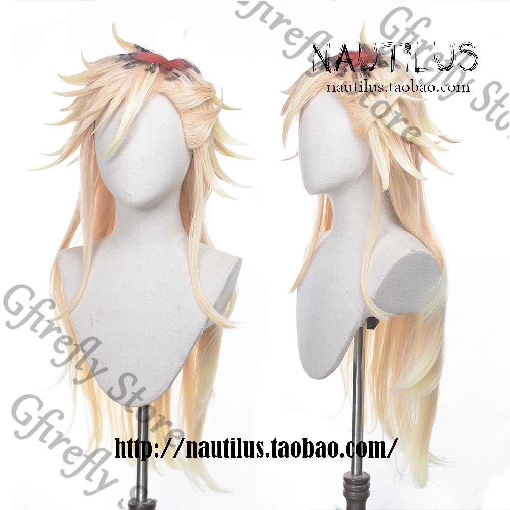 Douma Long Golden Hair Wig Cos - Anime Cosplay Shop recension och pris