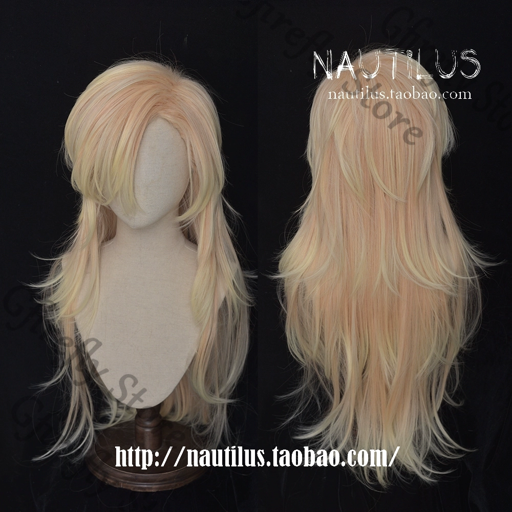 Douma Long Golden Hair Wig Cos - Anime Cosplay Shop recension och pris