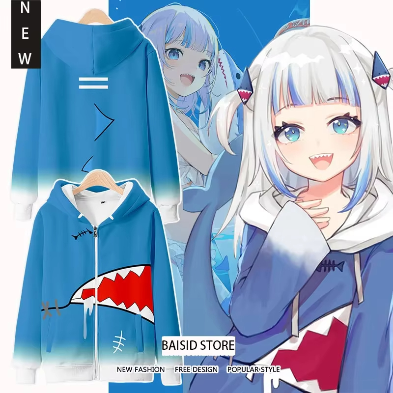 anime Gawr Gura cosplay 3D Pri - Anime Cosplay Shop recension och pris