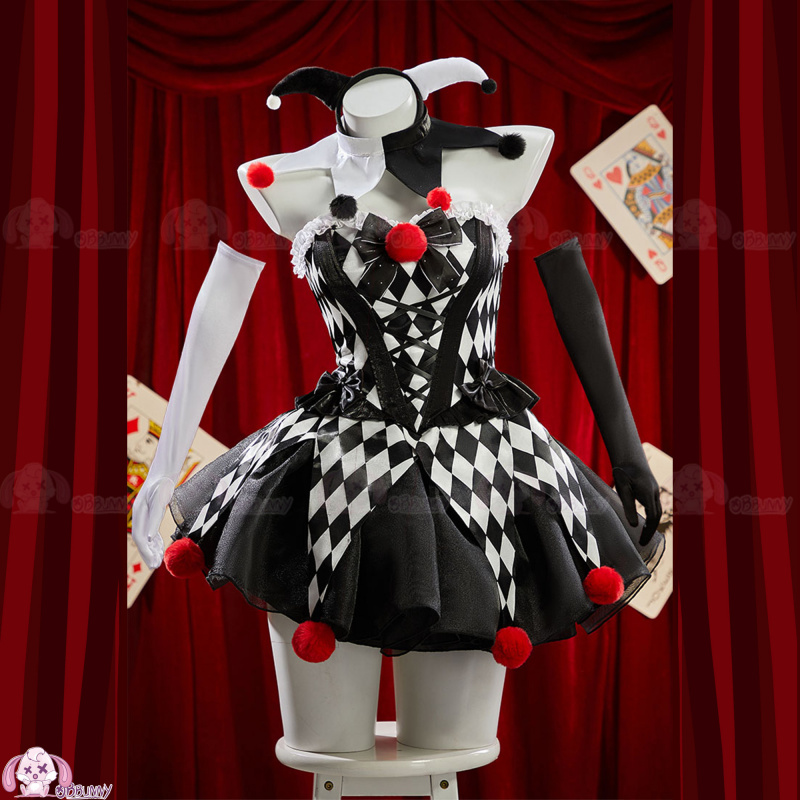 Joker Circus Color Block Cospl - Anime Cosplay Mask recension och pris