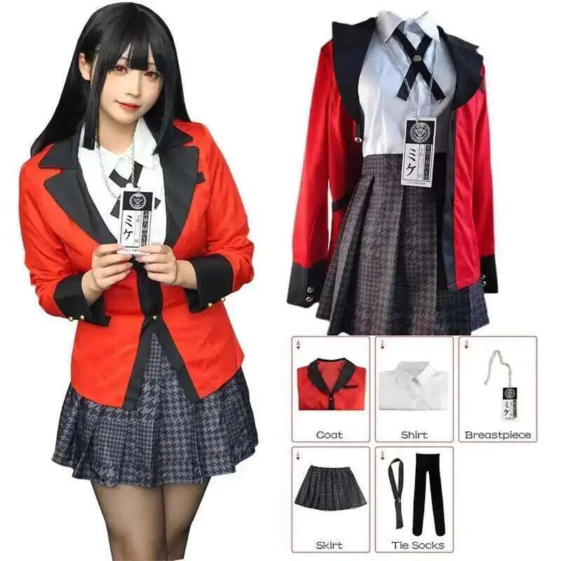 Anime Kakegurui Jabami Yumeko  - Anime Cosplay Kakegurui recension och pris
