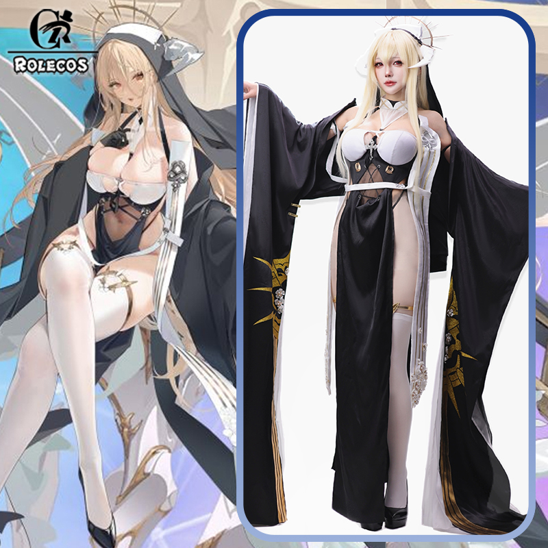 ROLECOS Game Azur Lane HMS Imp - Anime Cosplay Nun recension och pris