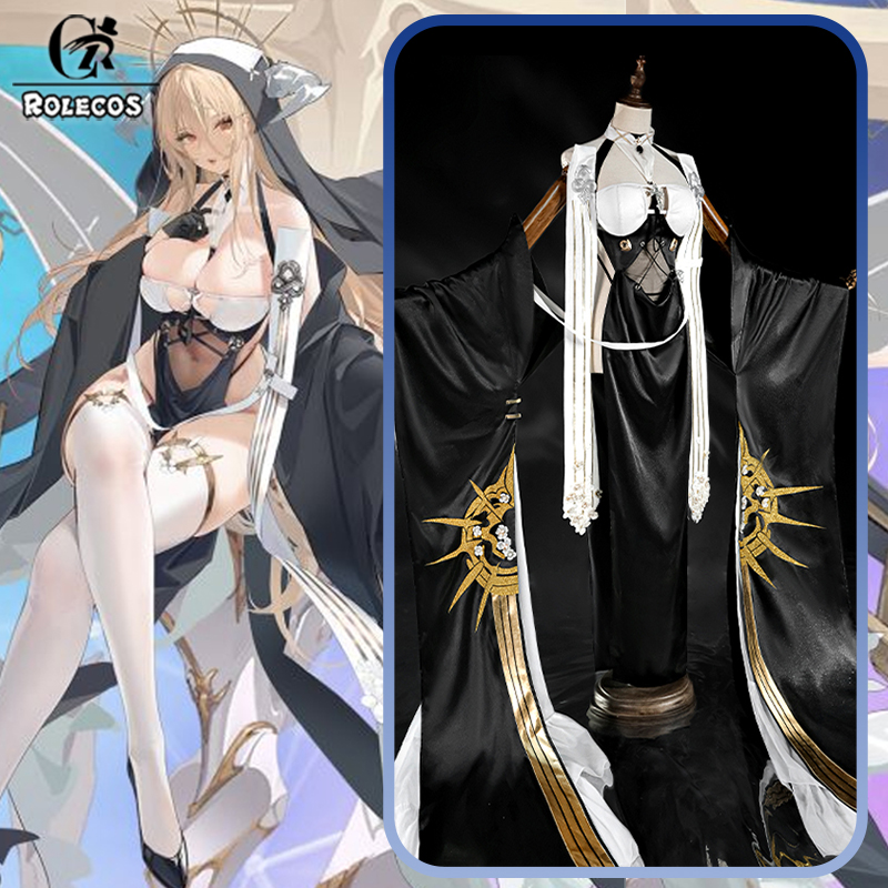 ROLECOS Game Azur Lane HMS Imp - Anime Cosplay Nun recension och pris