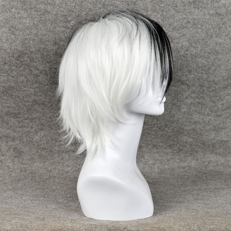 Anime Game Danganronpa Black a - Cosplay Anime White Hair recension och pris