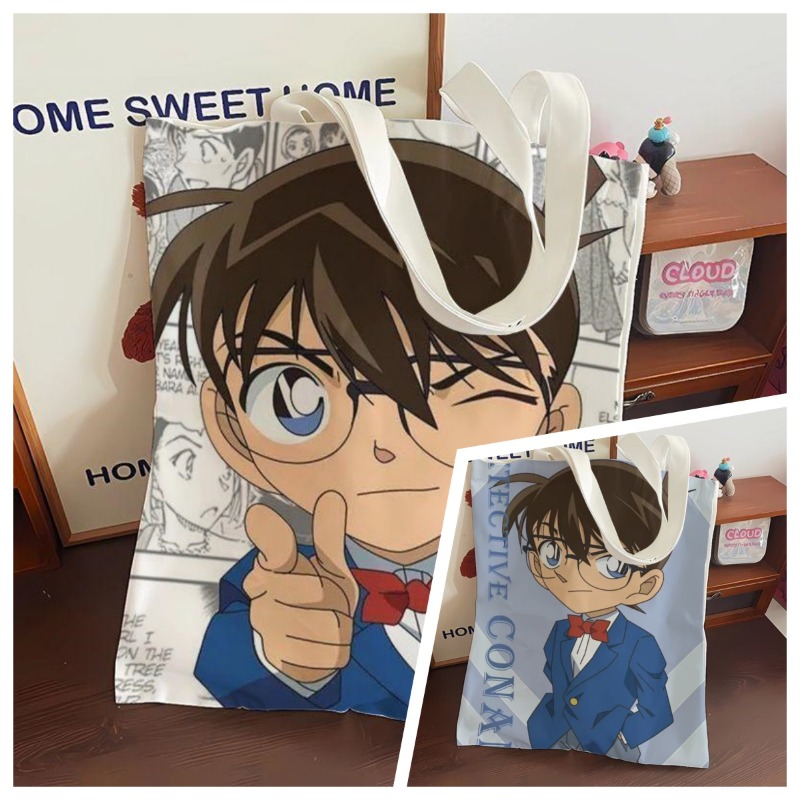 Cute Conan Anime Canvas Bag La - Anime Cosplay Shop recension och pris