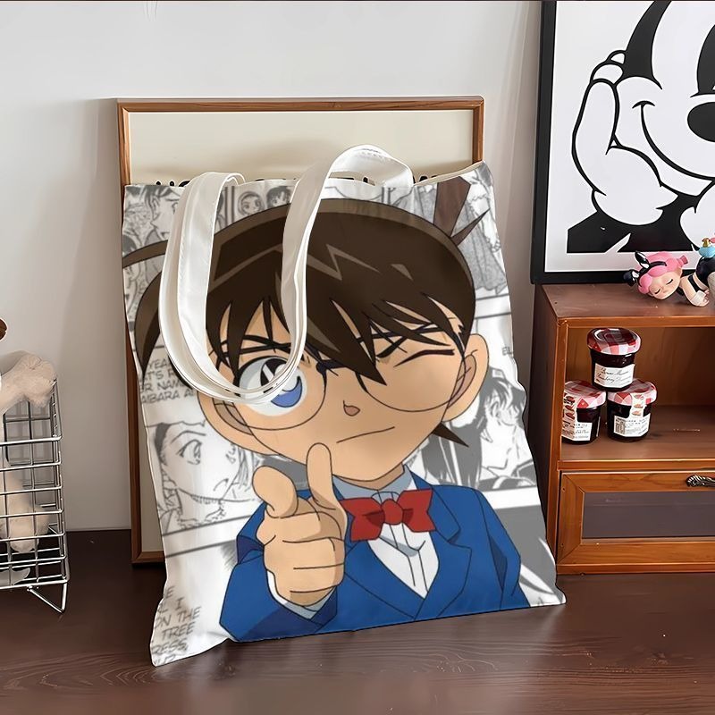 Cute Conan Anime Canvas Bag La - Anime Cosplay Shop recension och pris