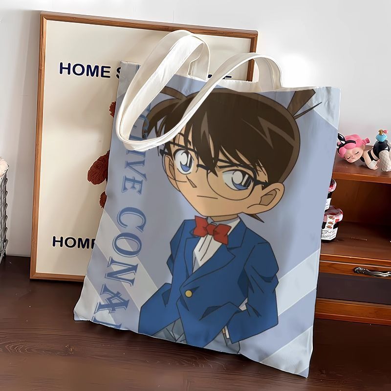 Cute Conan Anime Canvas Bag La - Anime Cosplay Shop recension och pris