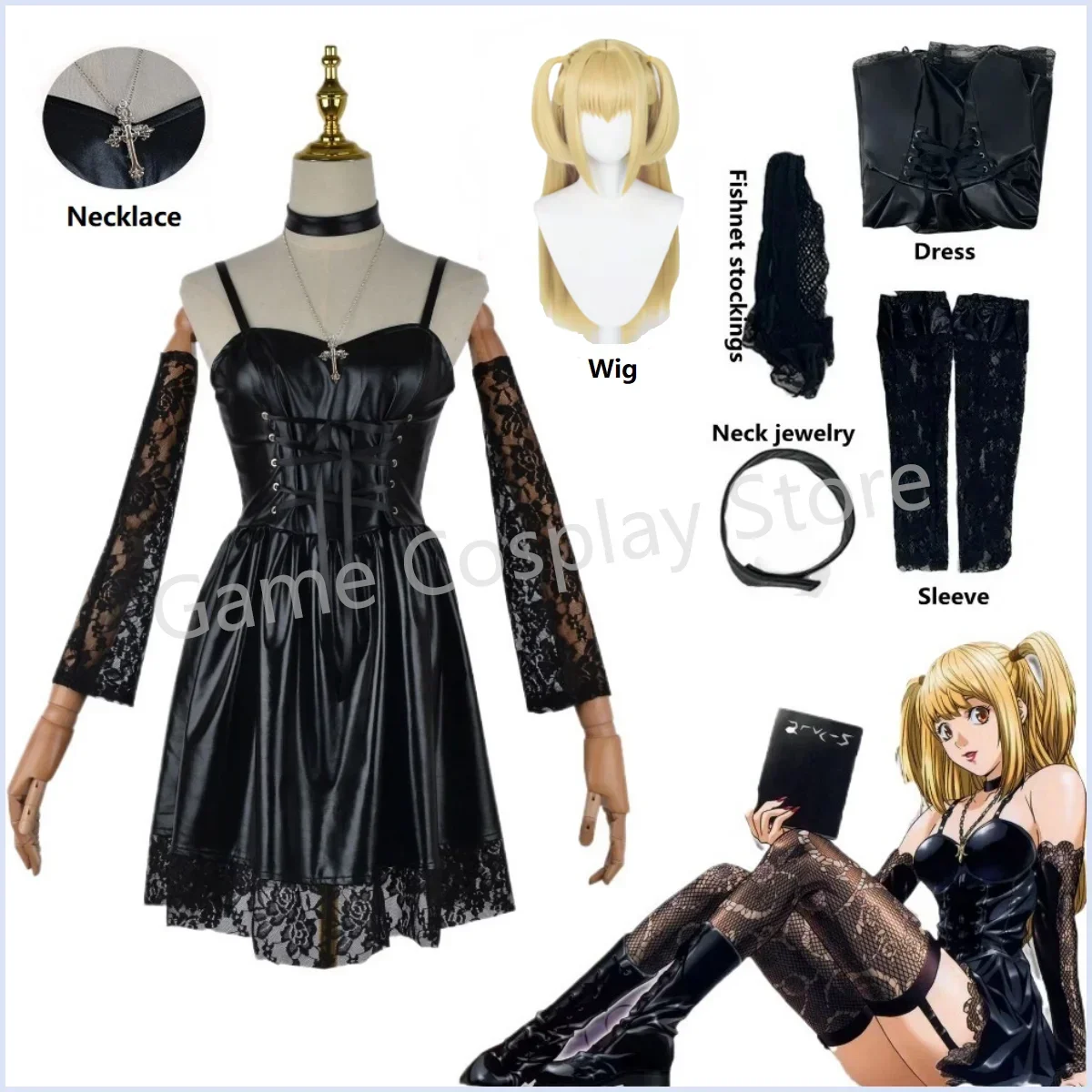 Misa Amane Cosplay Costume Dea - Violet Evergarden Dress recension och pris