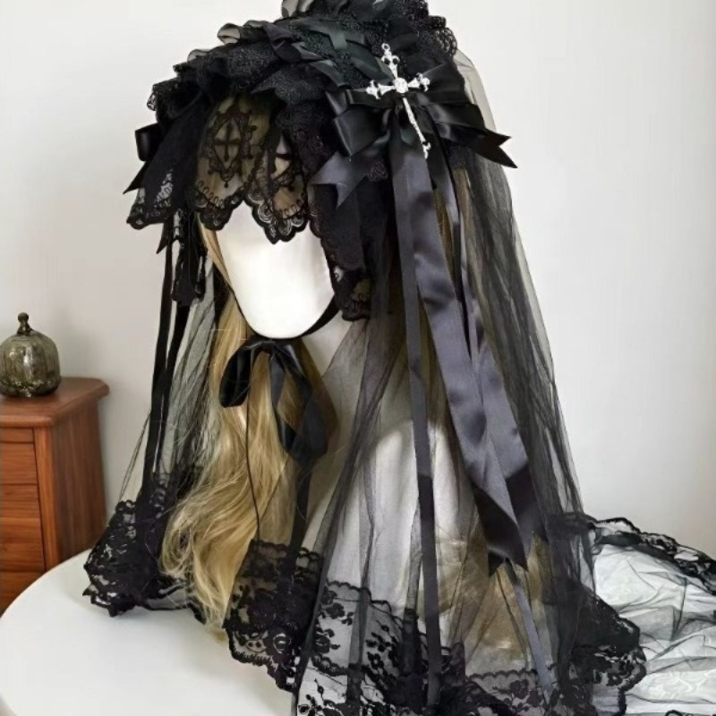 Gothic Dark Angel Black/White  - Anime Cosplay Nun recension och pris