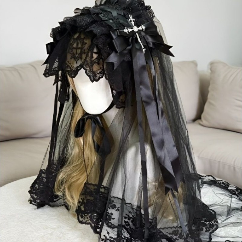 Gothic Dark Angel Black/White  - Anime Cosplay Nun recension och pris