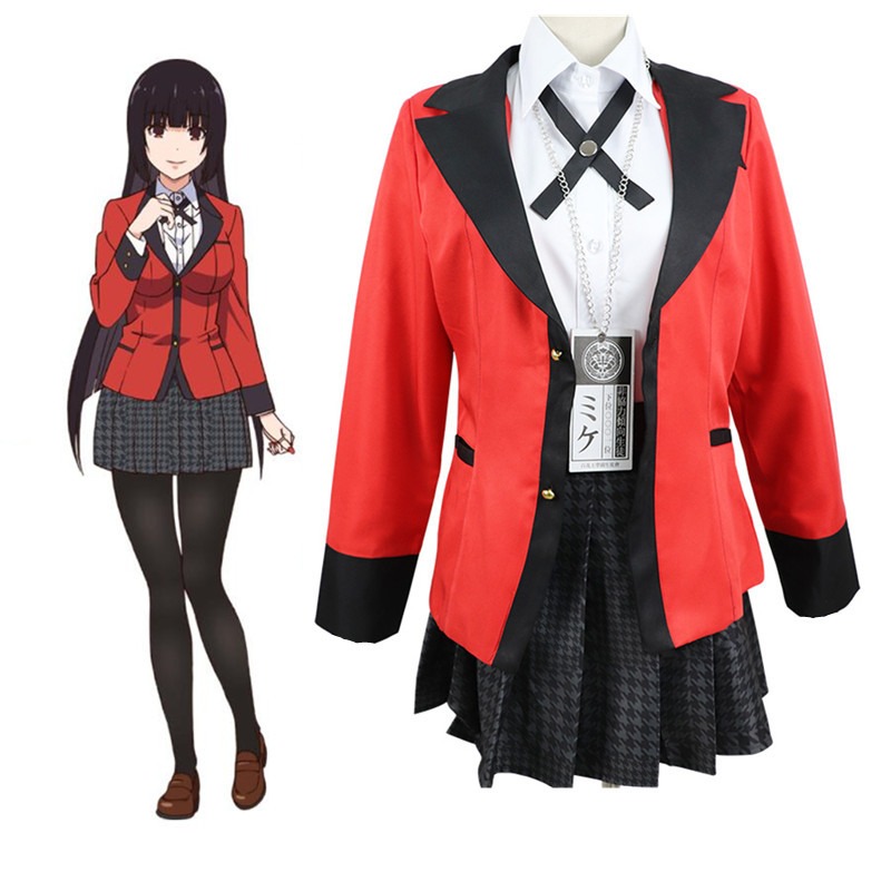 Jabami Yumeko Cosplay Costume  - Anime Cosplay Kakegurui recension och pris