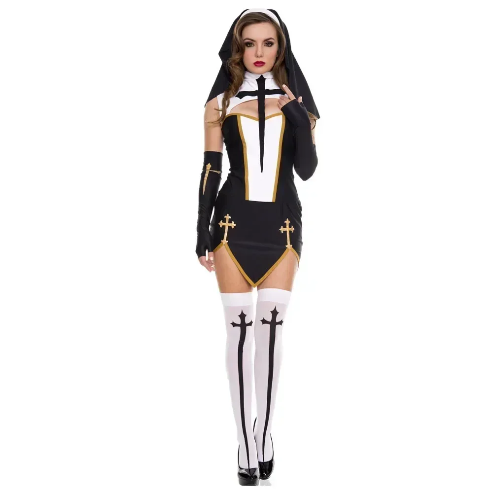 2026 Costume Halloween Nun Cos - Anime Cosplay Nun recension och pris