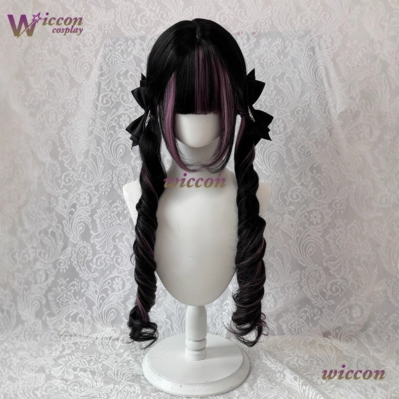 Comic ‌Black Wig with Pink Cos - Cosplay Anime Pink Hair recension och pris
